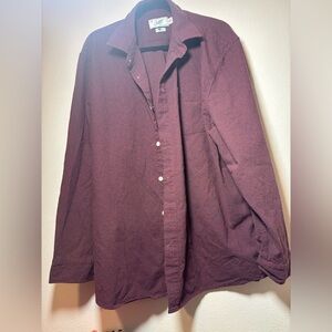 Grayers Clothiers Reddish Woven Print long sleeve Shirt Men's sz XXL